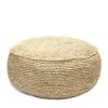 The Raffia Flores Pouffe - Natural