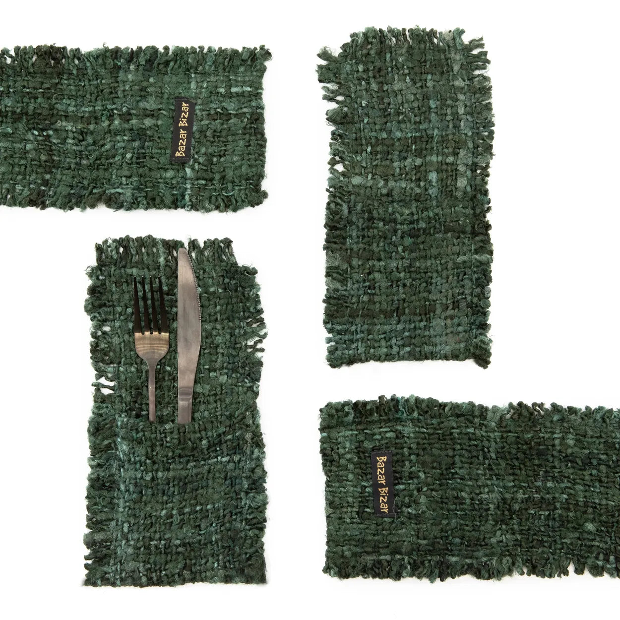 The Oh My Gee Cutlery Holder - Forest Green - Set of 4 - Image 2