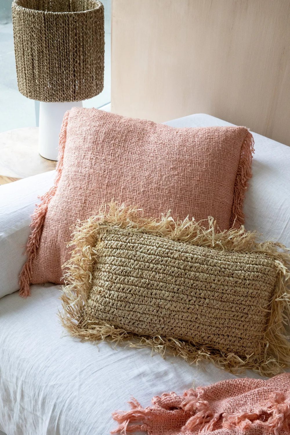The Oh My Gee Cushion Cover - Salmon Pink - 60x60 - Image 2