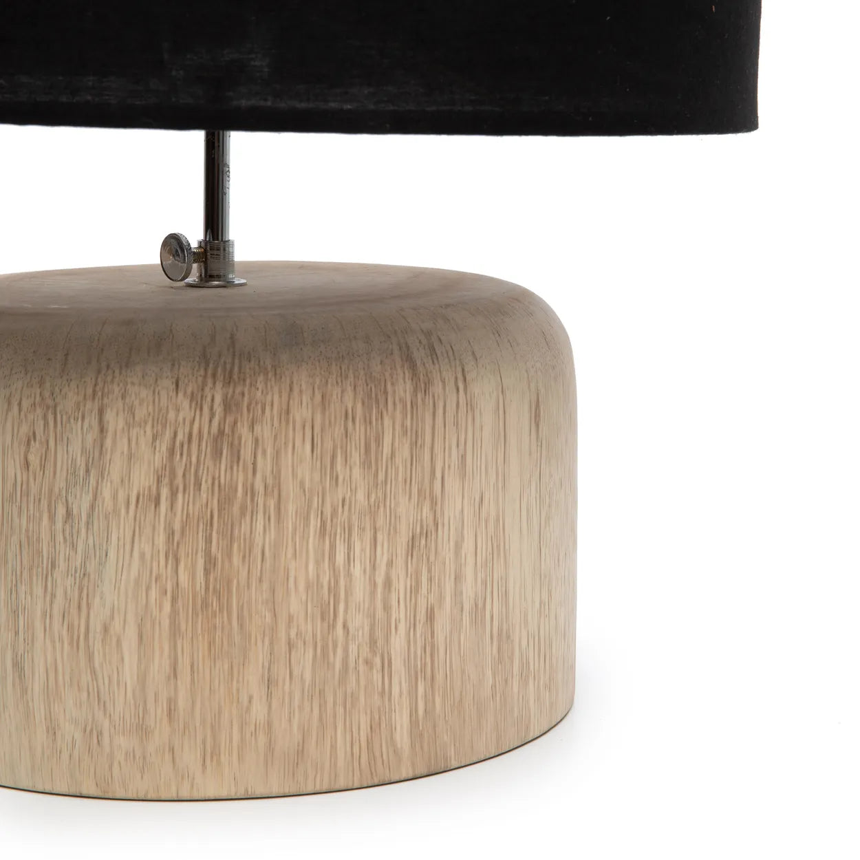 The Teak Wood Table Lamp - Natural Black - Image 2