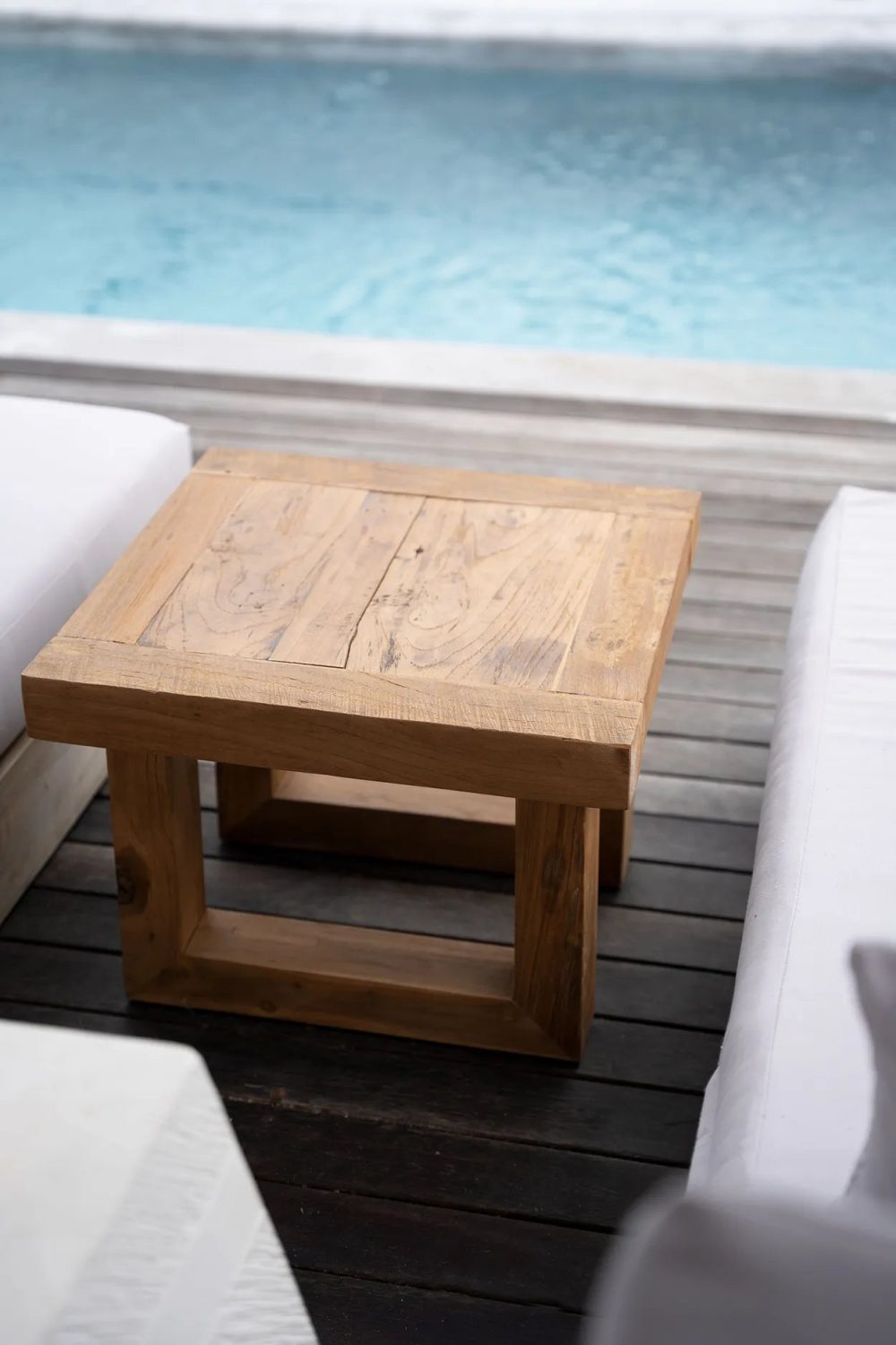 The Reclaimed Teak Side Table - Natural - Image 2