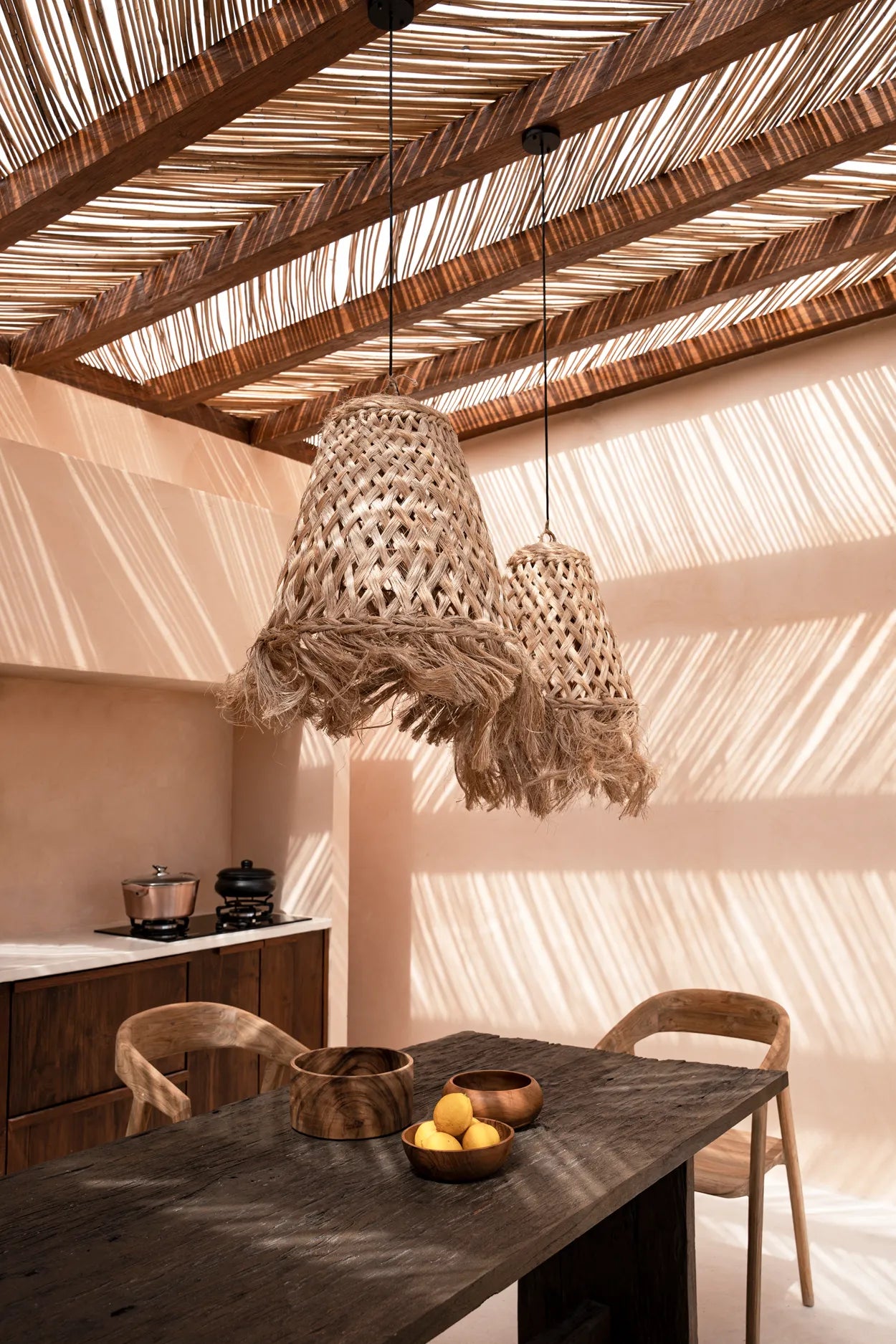 The Abaca Jelly Fish Pendant - Natural - M - Image 2