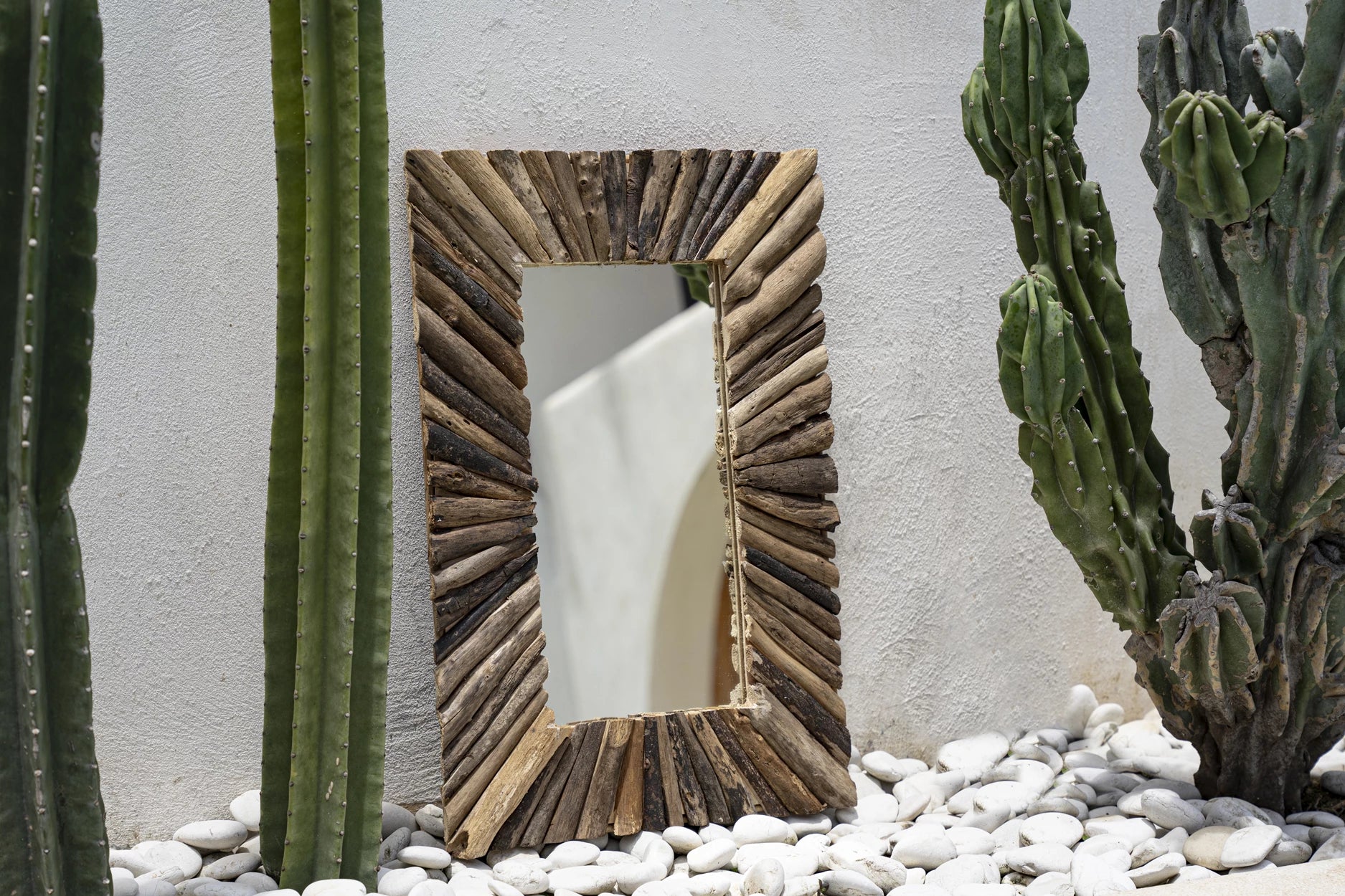 The Driftwood Framed Mirror - Natural - M - Image 2