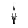 The Macrame Plant Holder - Black - M