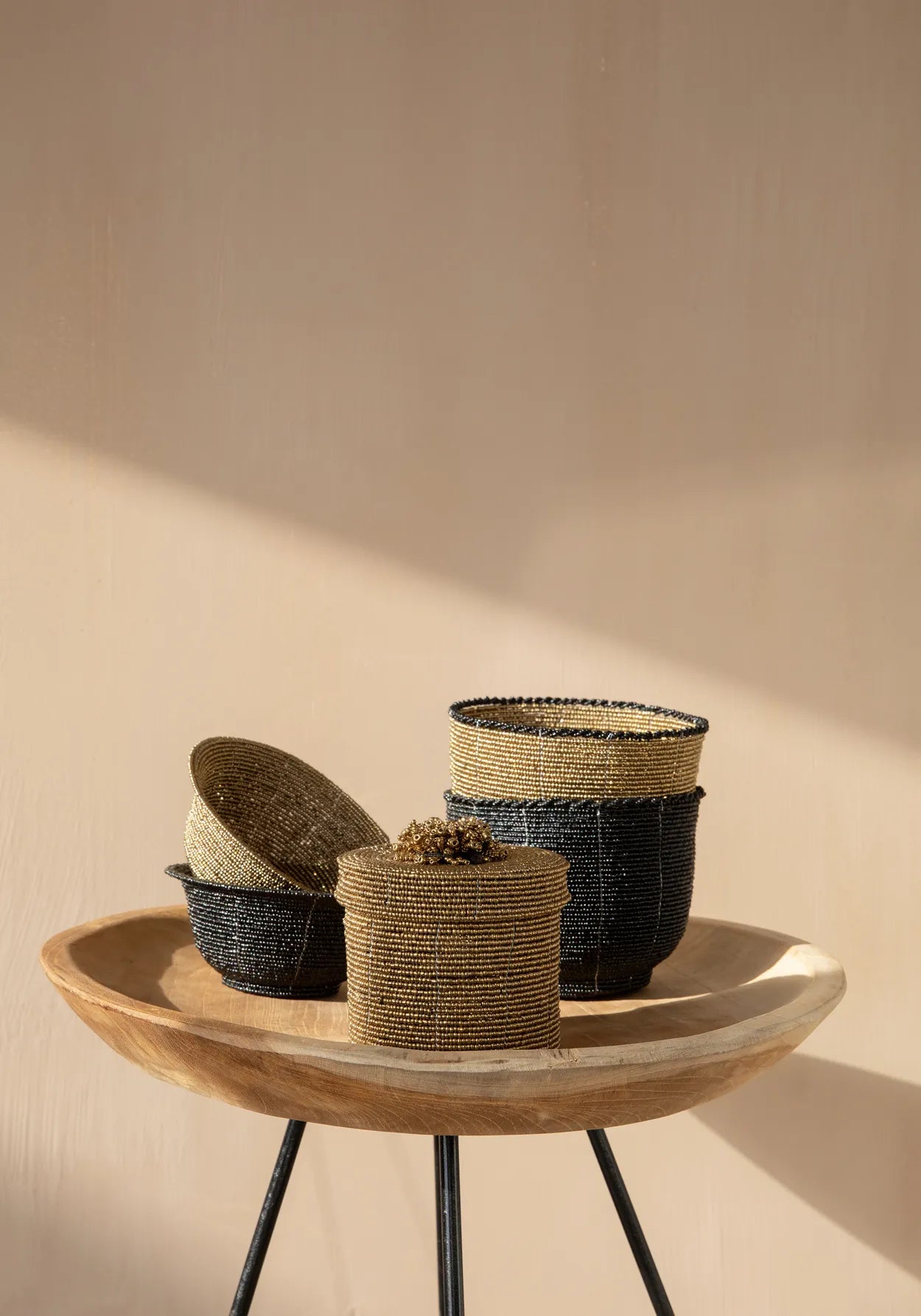 The Beaded Bowl Low - Gold - S - Image 2