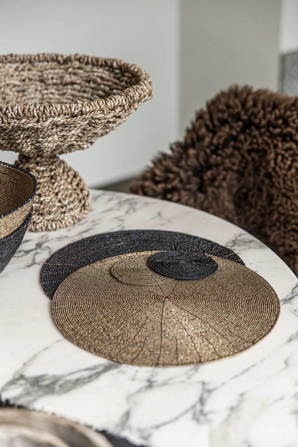 The Beaded Coaster - Black - Image 2