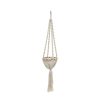 The Twisted Macramé Plant Holder - Natural White -S