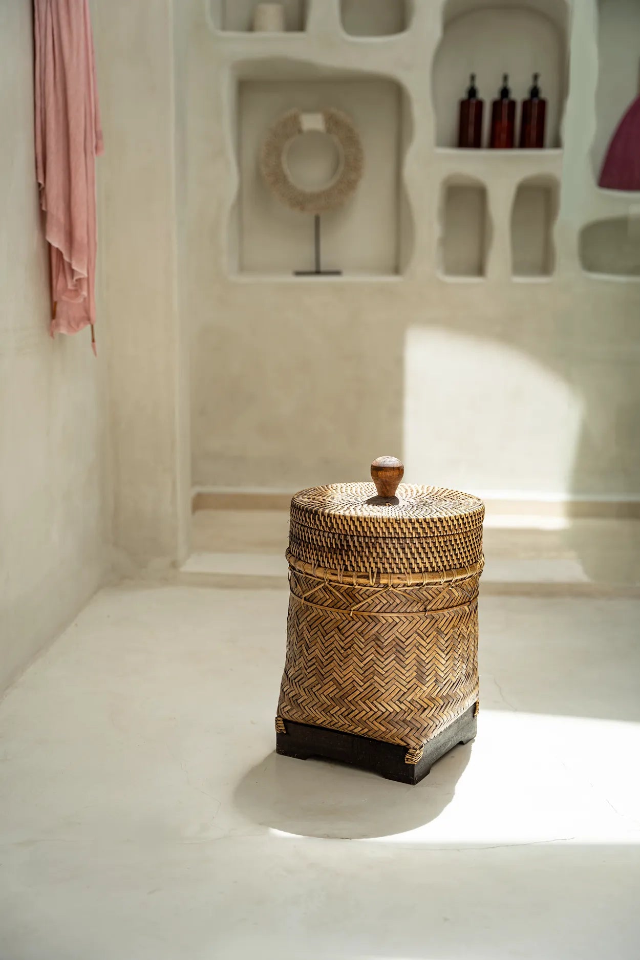 The Bathroom Bin Basket - Natural Brown - Image 2