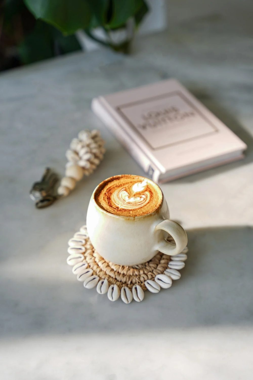 The Raffia Shell Coaster - Natural - Image 2