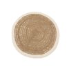 The Seagrass & Cotton Round Carpet - Natural White - 100