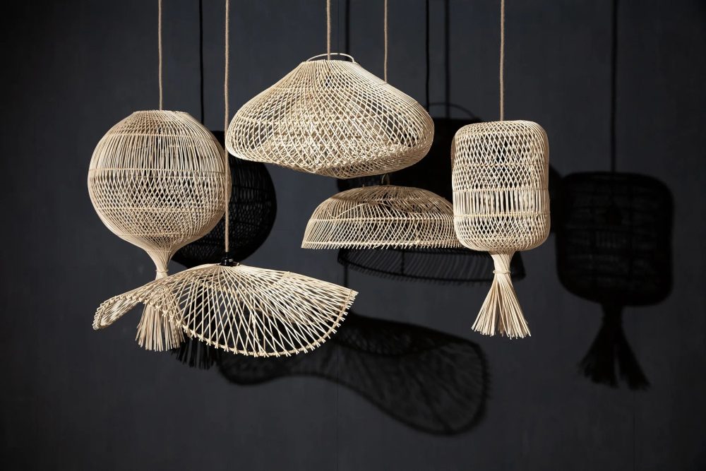 The Dumpling Floor Lamp - Pendant - Natural - M - Image 2
