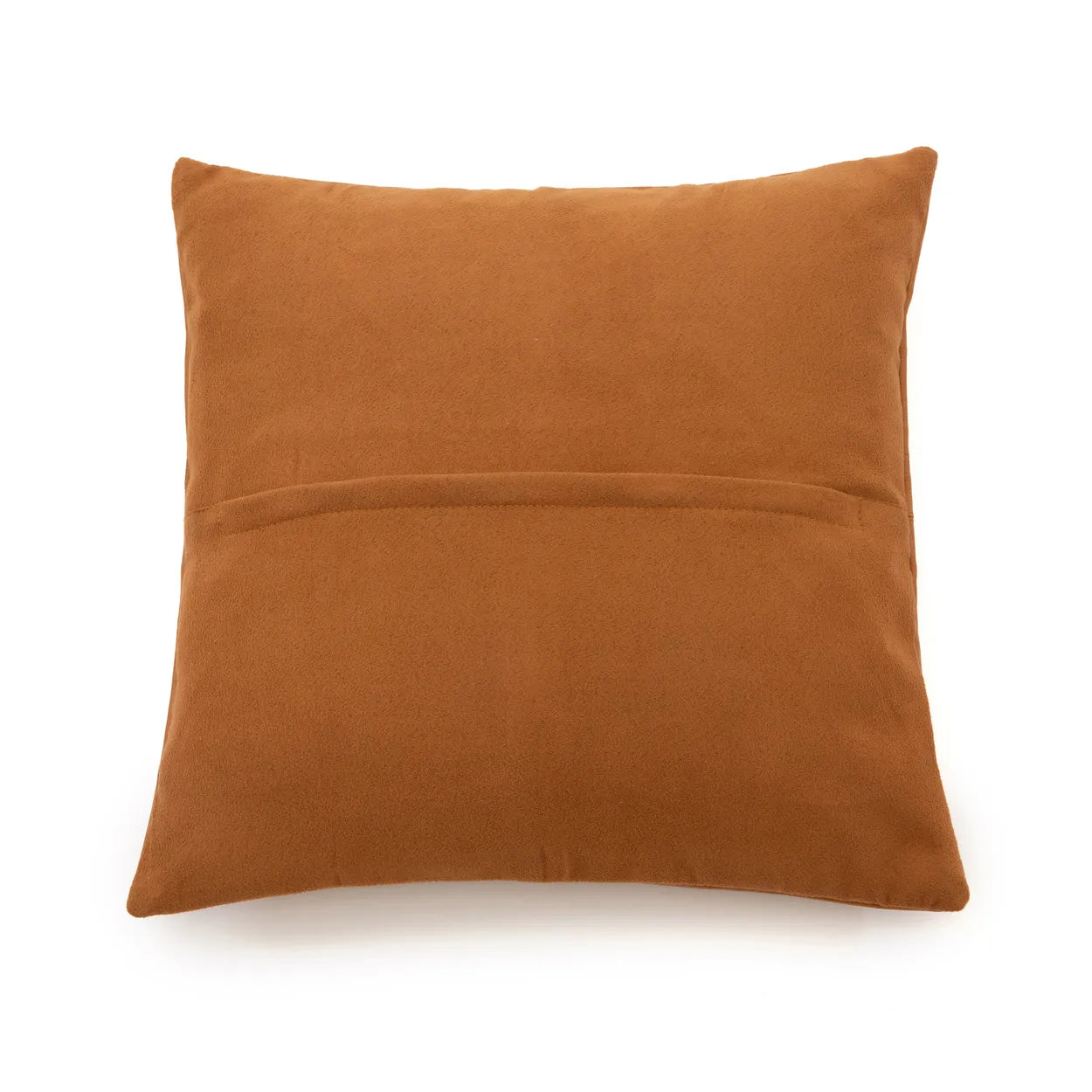 The Four Panel Leather Cushion Cover - Camel - 40x40 - Image 2