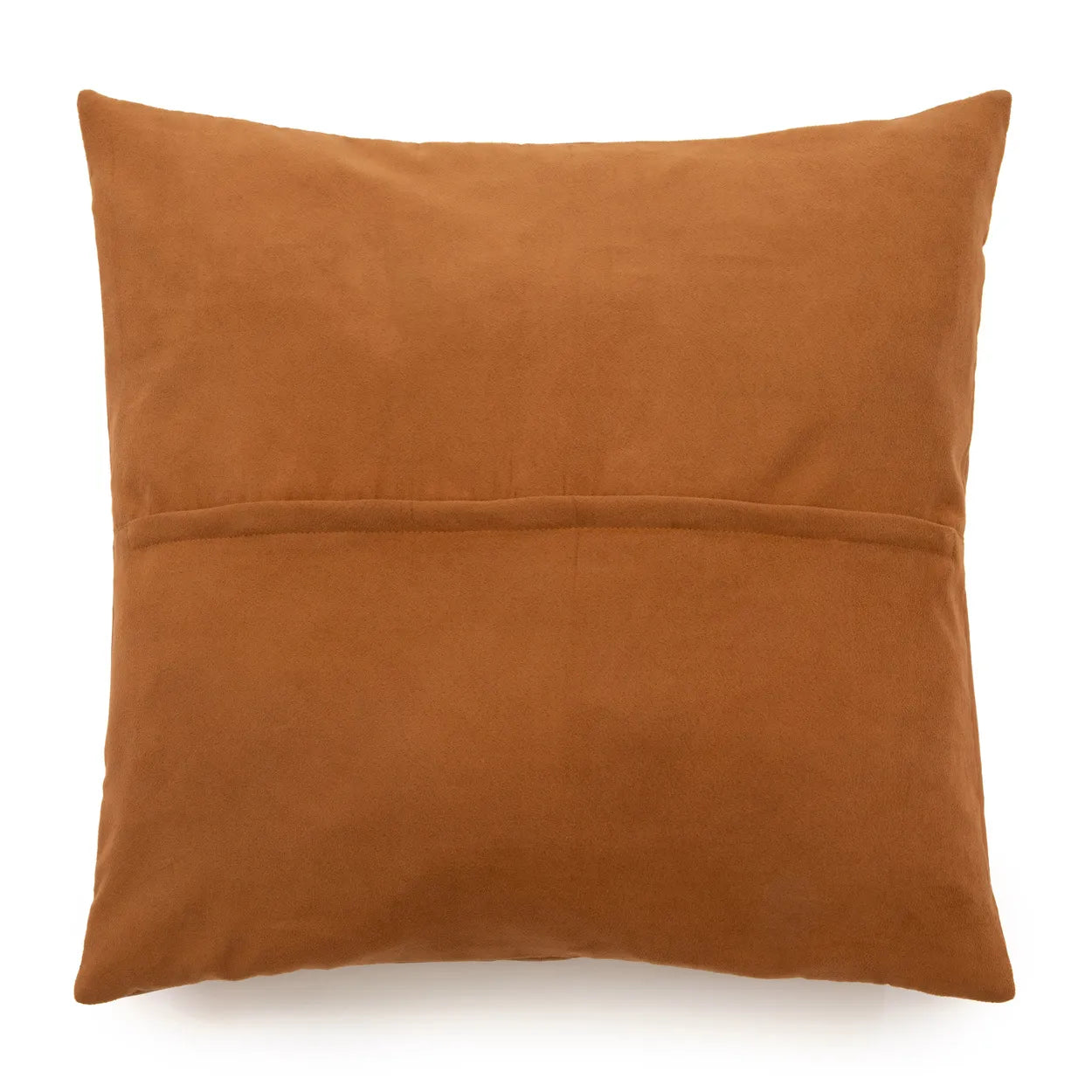 The Four Panel Leather Cushion Cover - Camel - 60x60 - Image 2