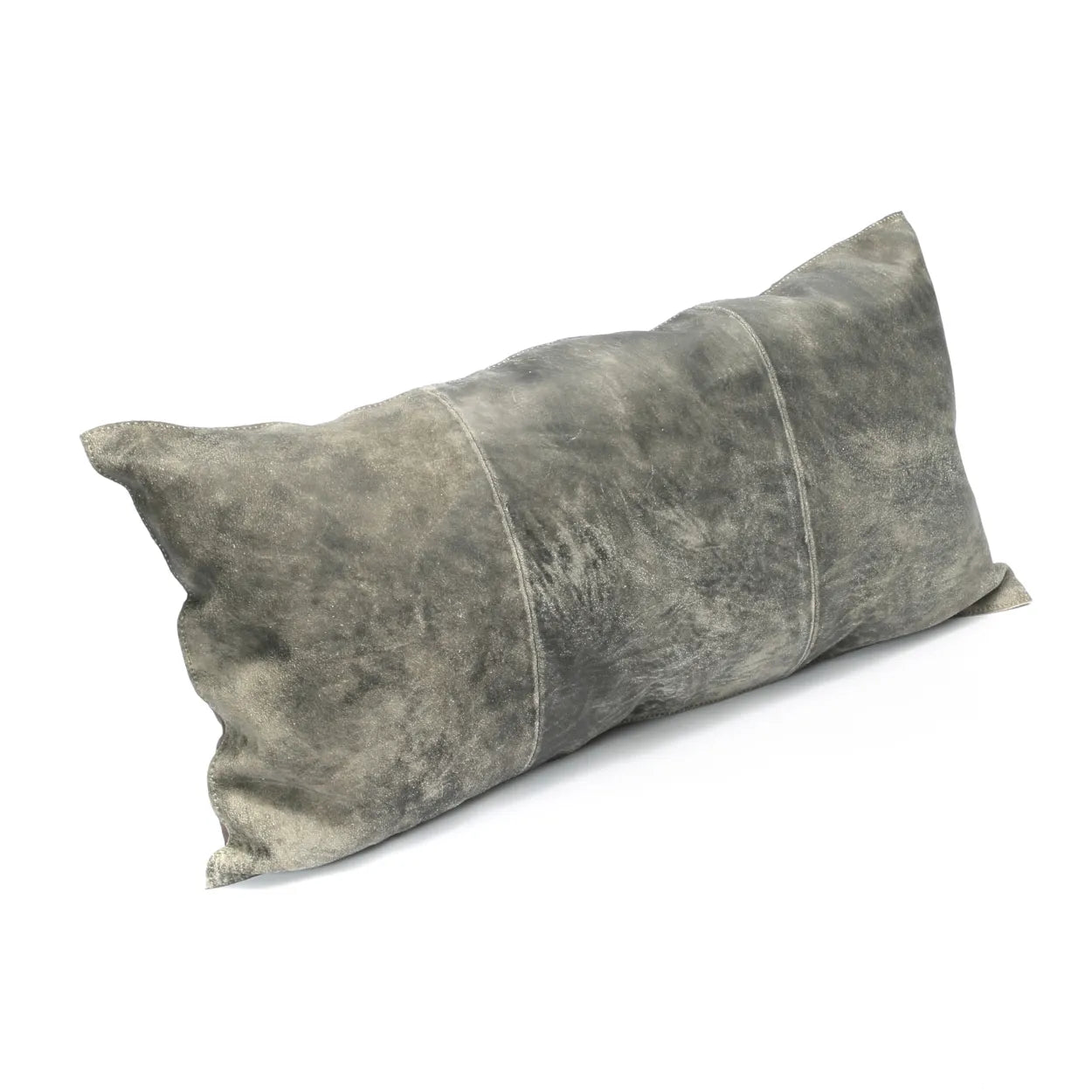 The Three Panel Suede Cushion Cover - Grey - 30x60 - Image 2