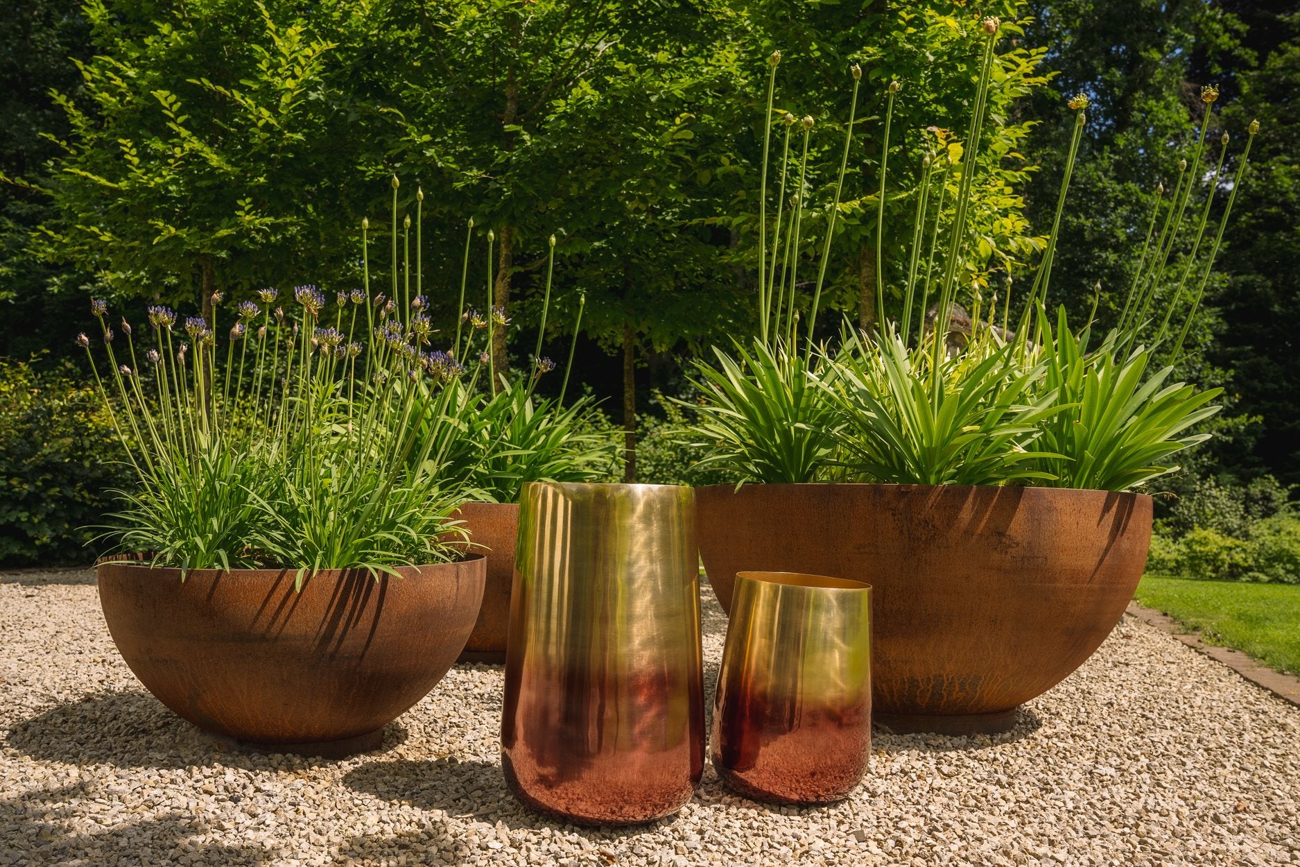 The Two Tone Brass Planter - Brass - XL - Image 2