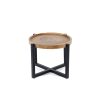 The Rain Tree Side Table - Natural Black