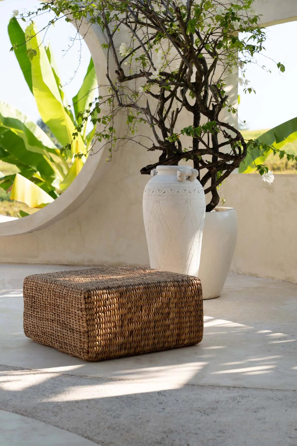 The Hyacinth Pouffe Square - Natural - M - Image 2