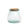 The Belly Glass Pot - Blue - L