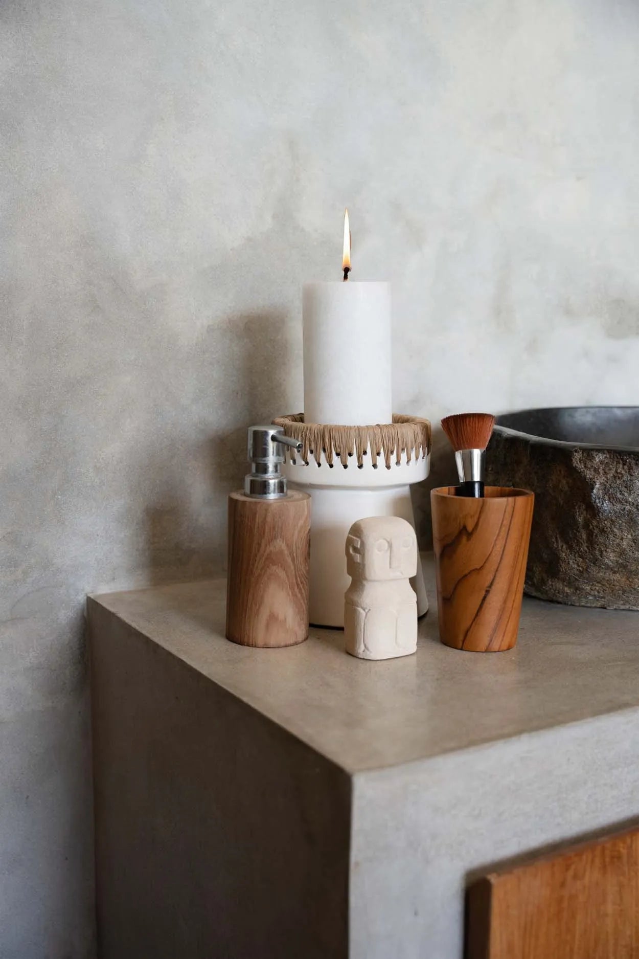 The Pretty Candle Holder - White Natural - M - Image 2