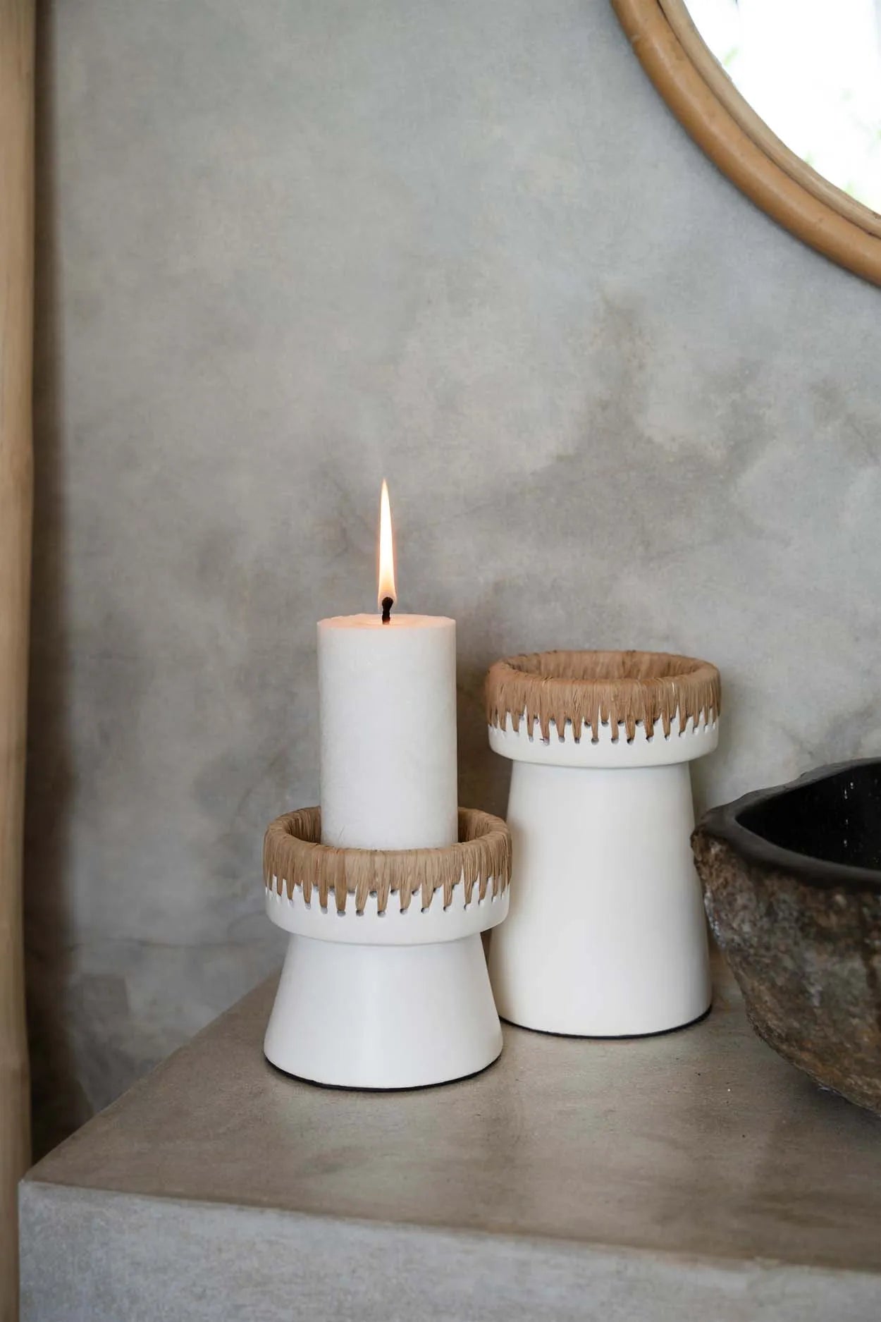 The Pretty Candle Holder - White Natural - S - Image 2