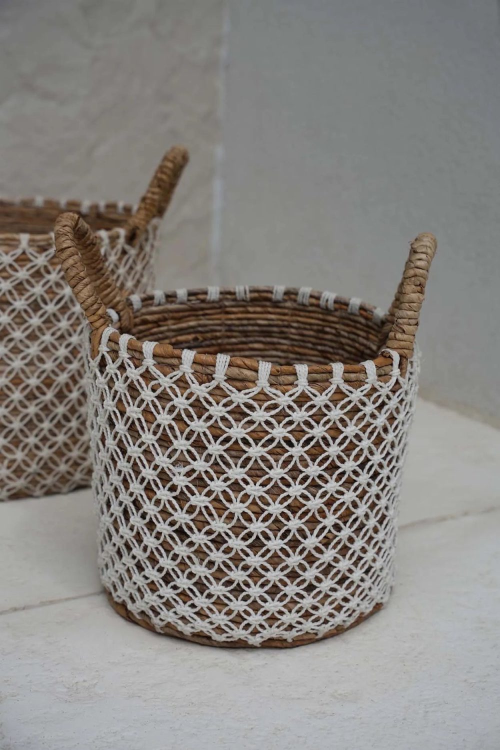 The Crossed Stitched Macrame Basket - S - Image 2