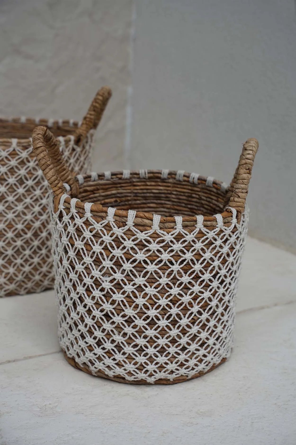 The Crossed Stitched Macrame Basket - S - Image 2