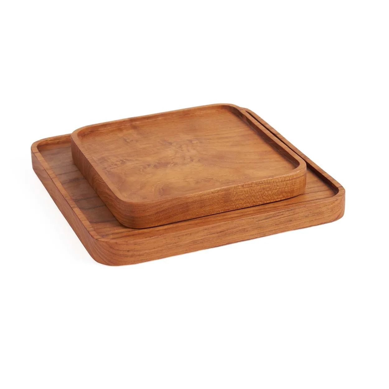 The Teak Square Plate - Natural - XS - Image 2