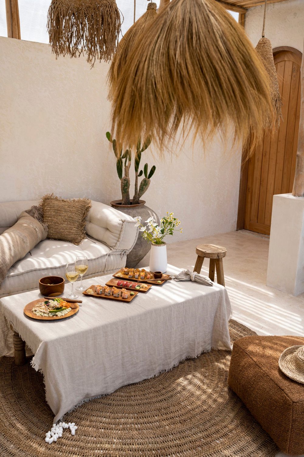 The Linen Tablecloth - Beige - 150x200 - Image 2