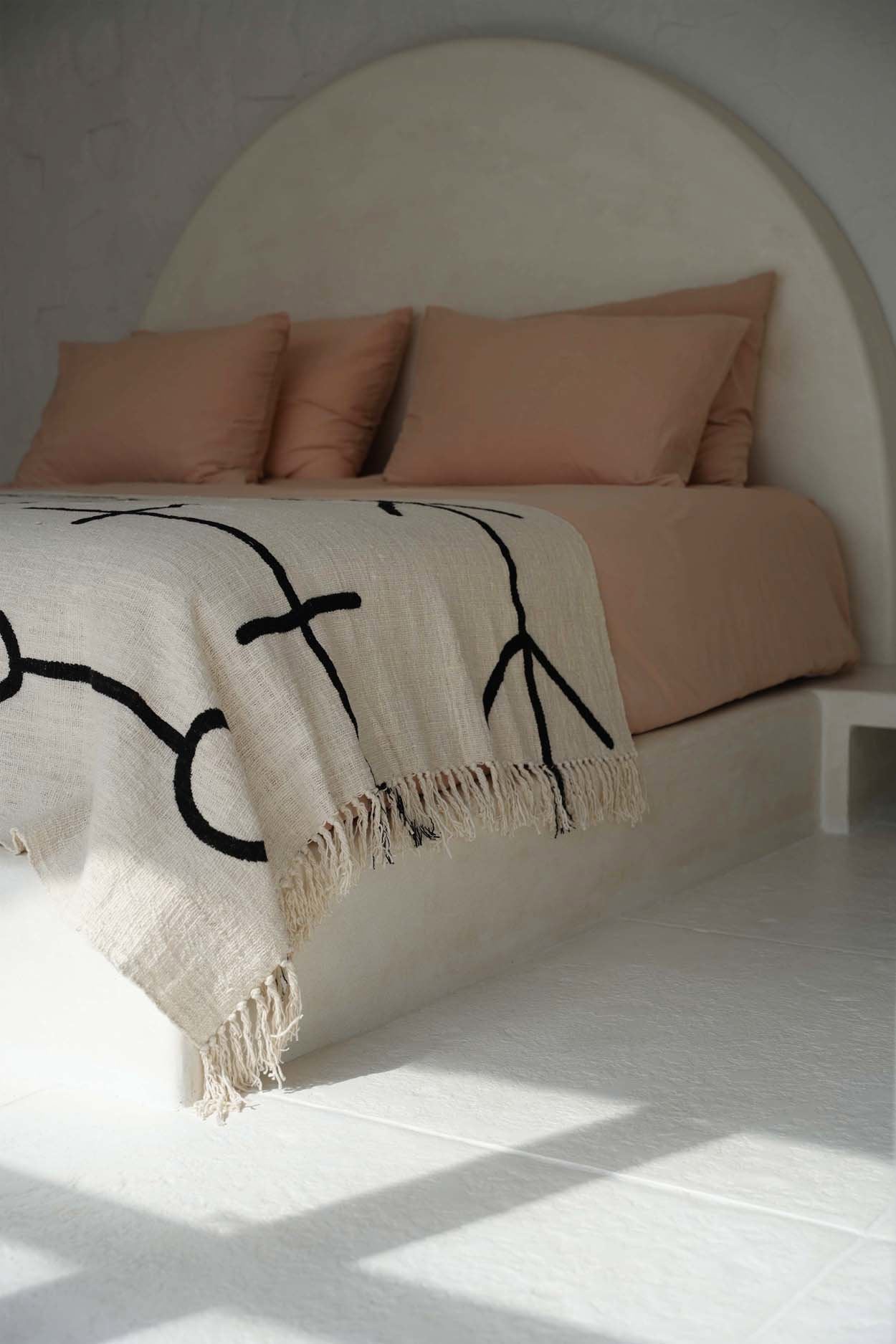 The Evil Eye Bed Throw - Natural Black - Image 2