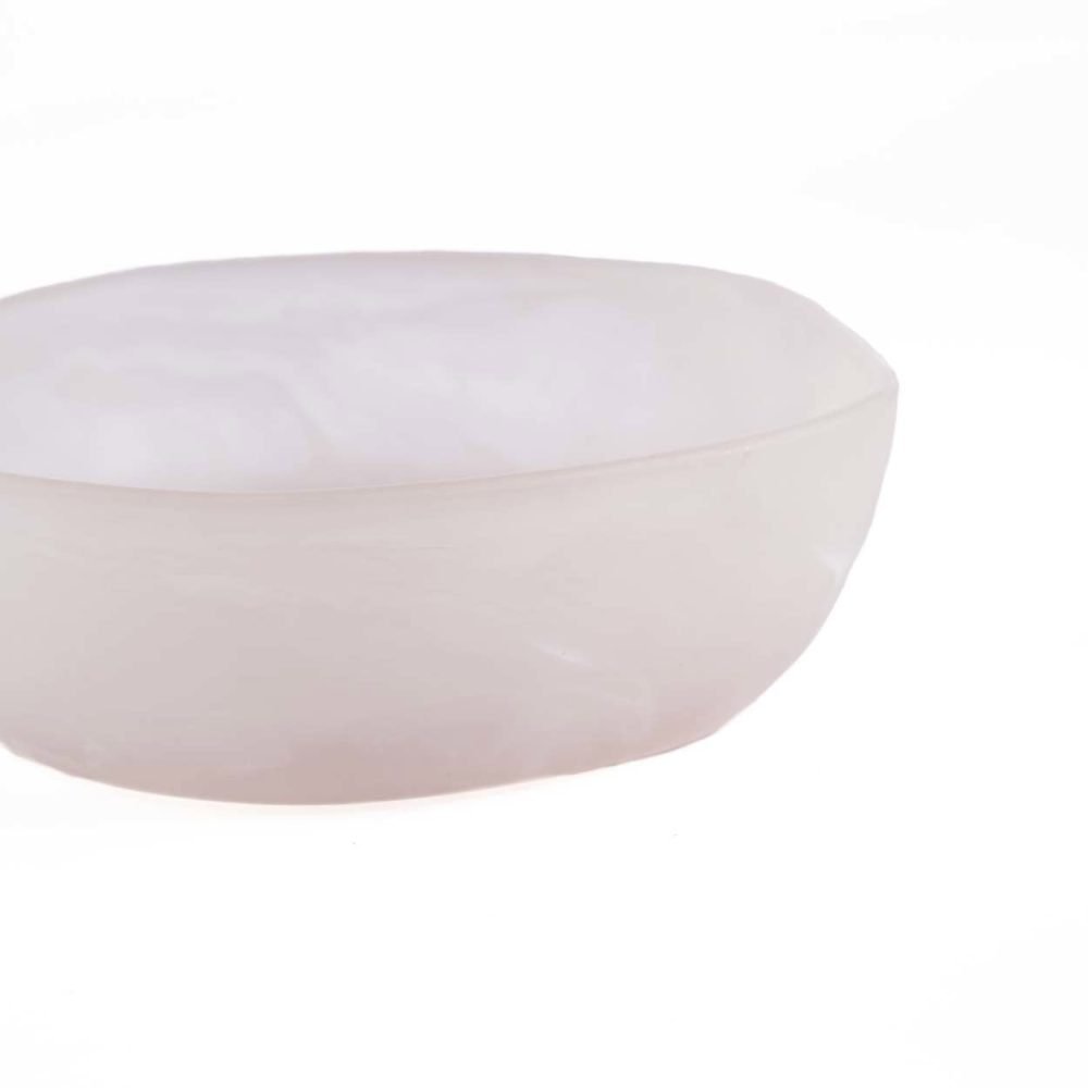 The Resin Organic Bowl - Pink White - S - Image 2
