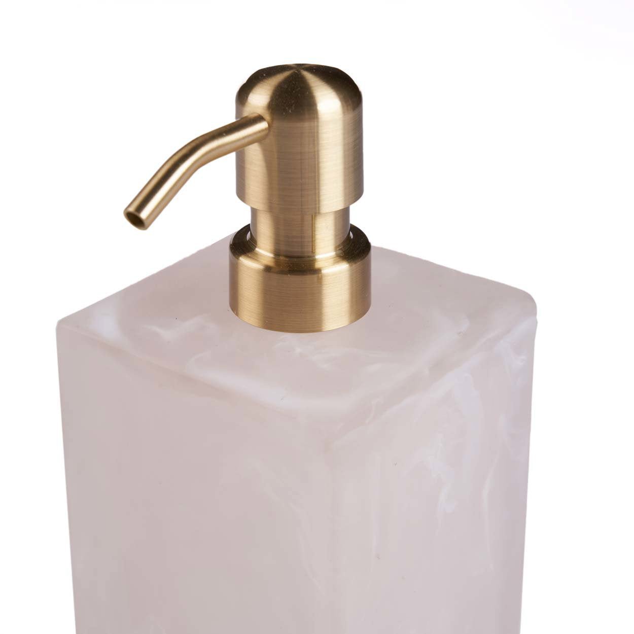 The Resin Soap Dispenser - Pink White - Image 2