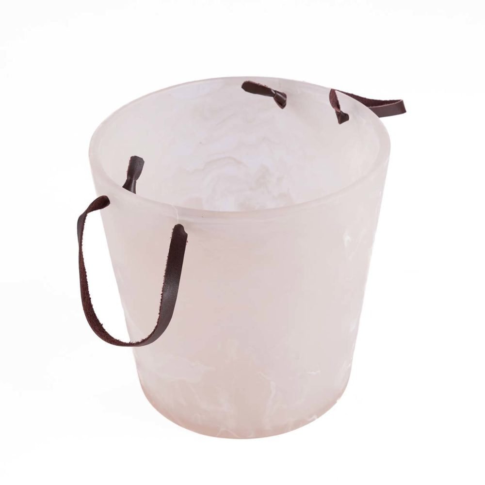The Resin Ice Bucket - Pink White