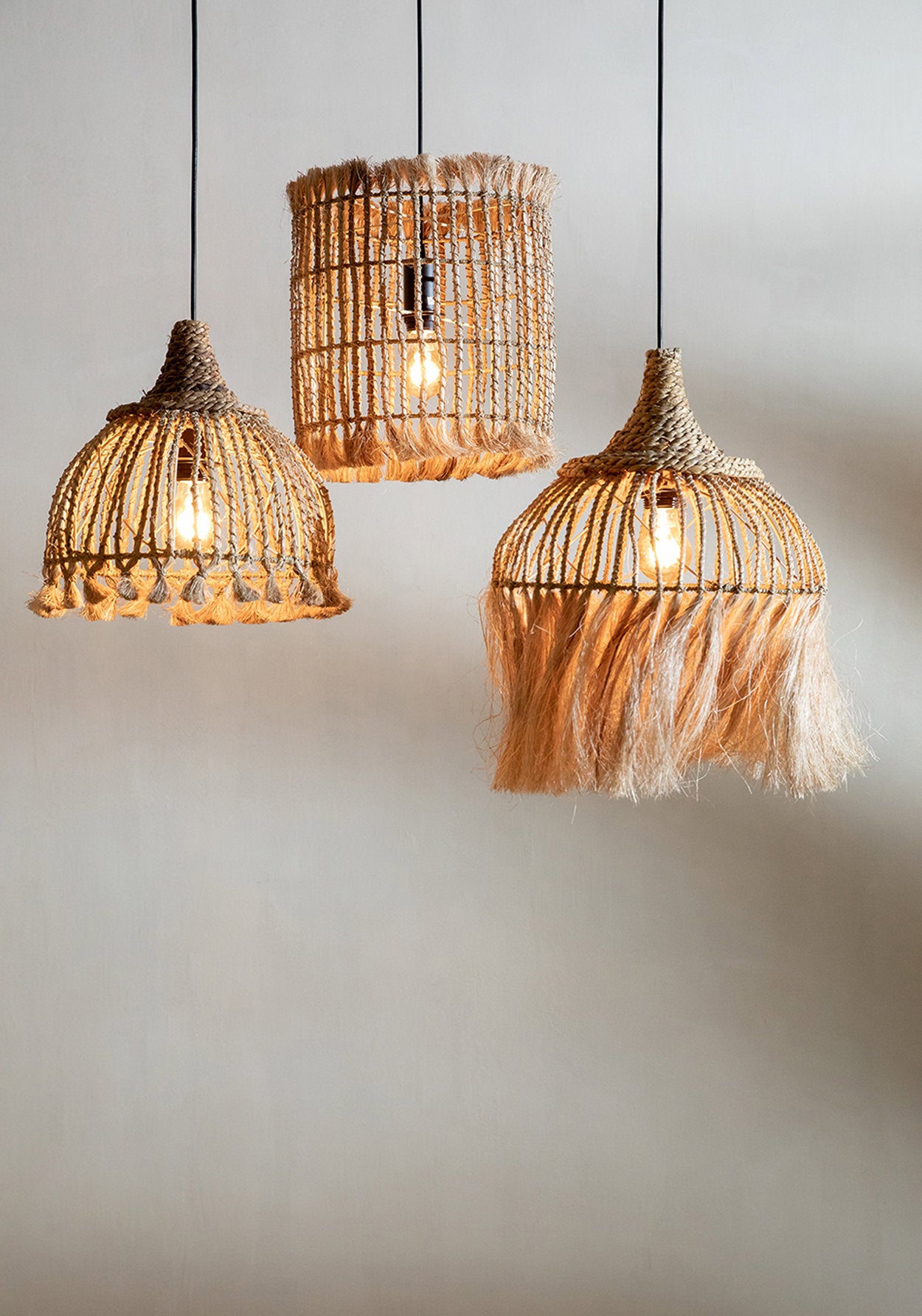 The Abaca Tassel Pendant - Natural - S - Image 2