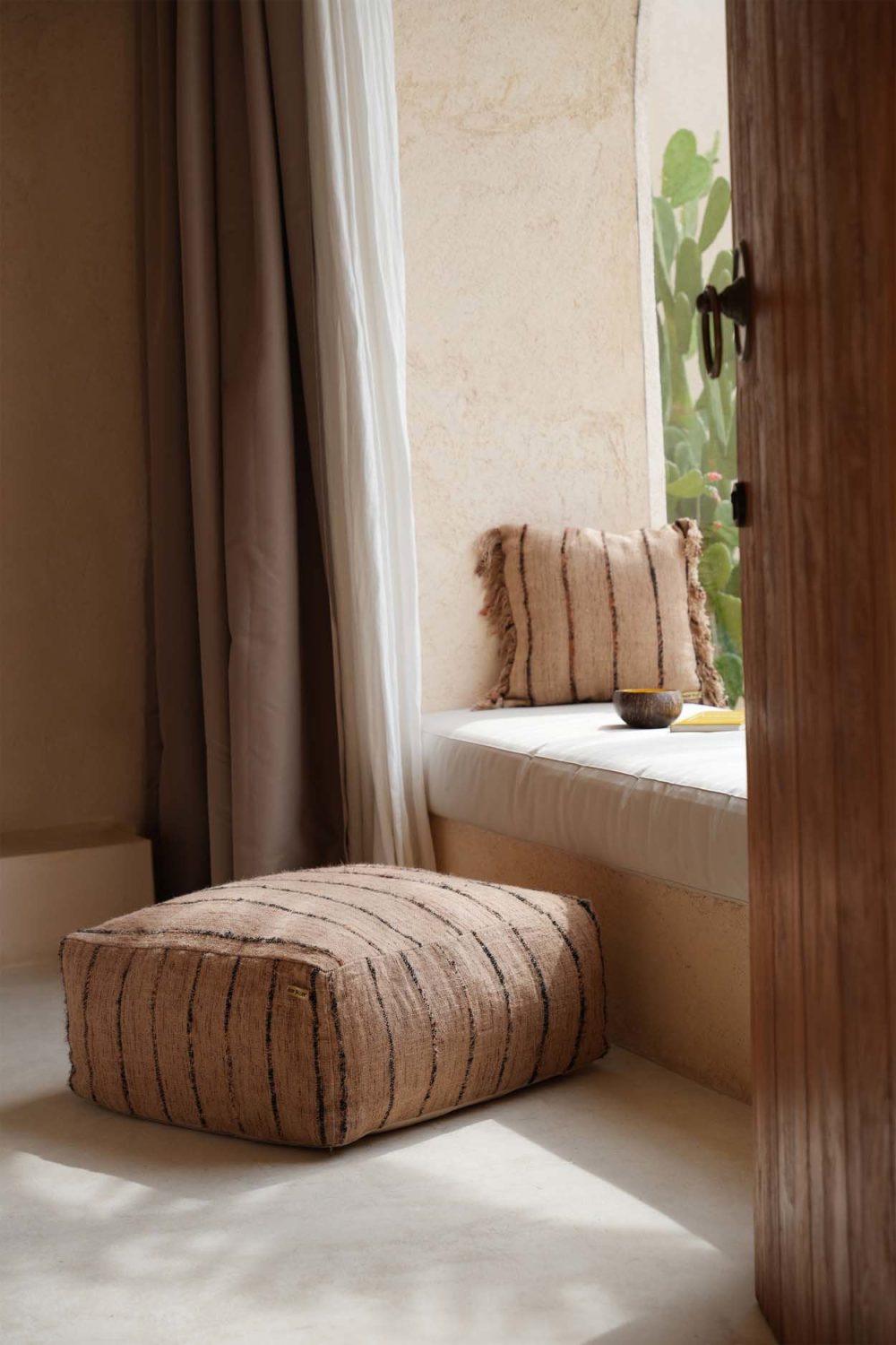 The Oh My Gee Pouffe - Beige Black - Image 2