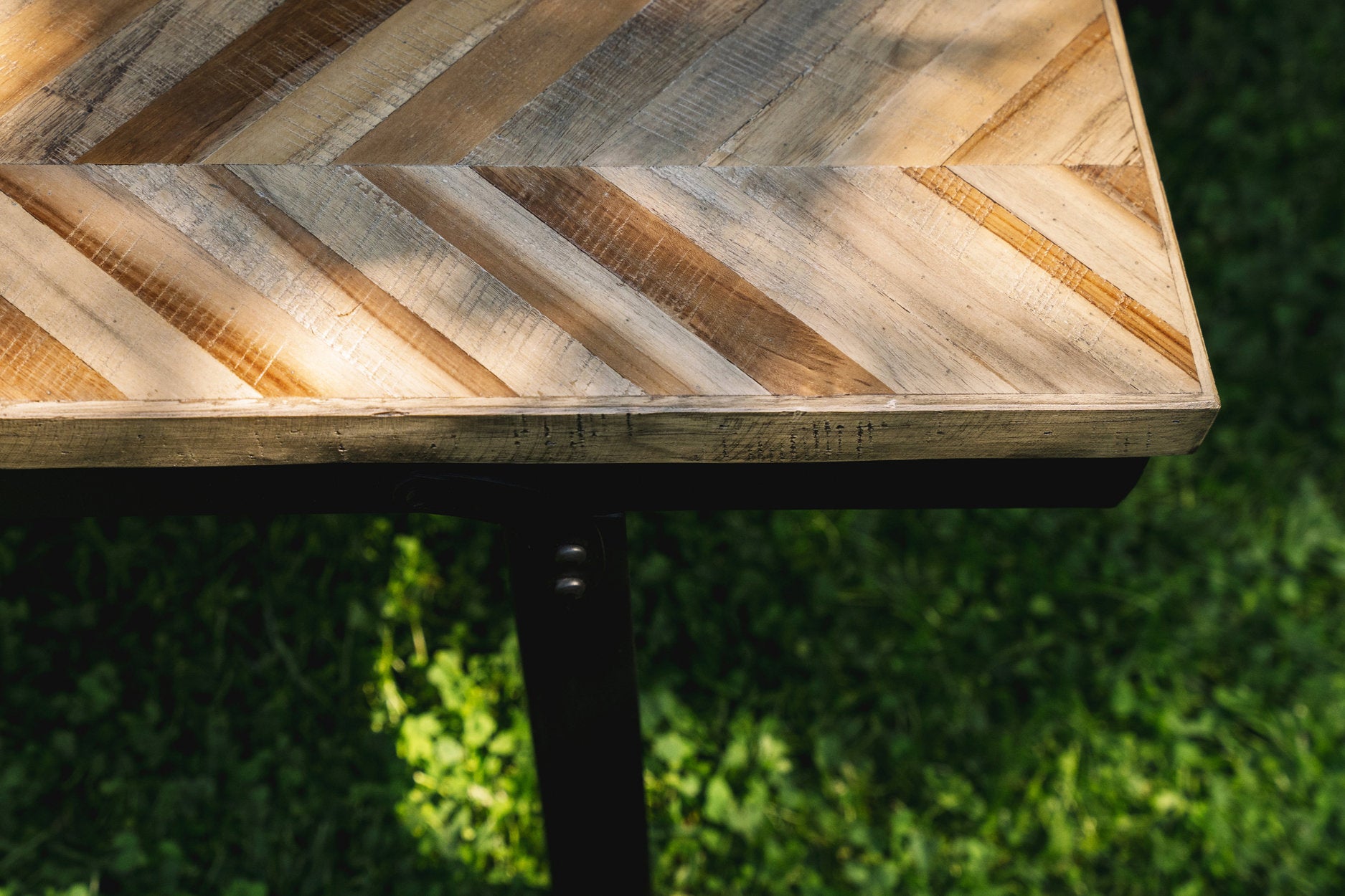 The Herringbone Bench - Natural - 110 - Image 2