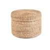 The Circle Storage Ottoman - Natural
