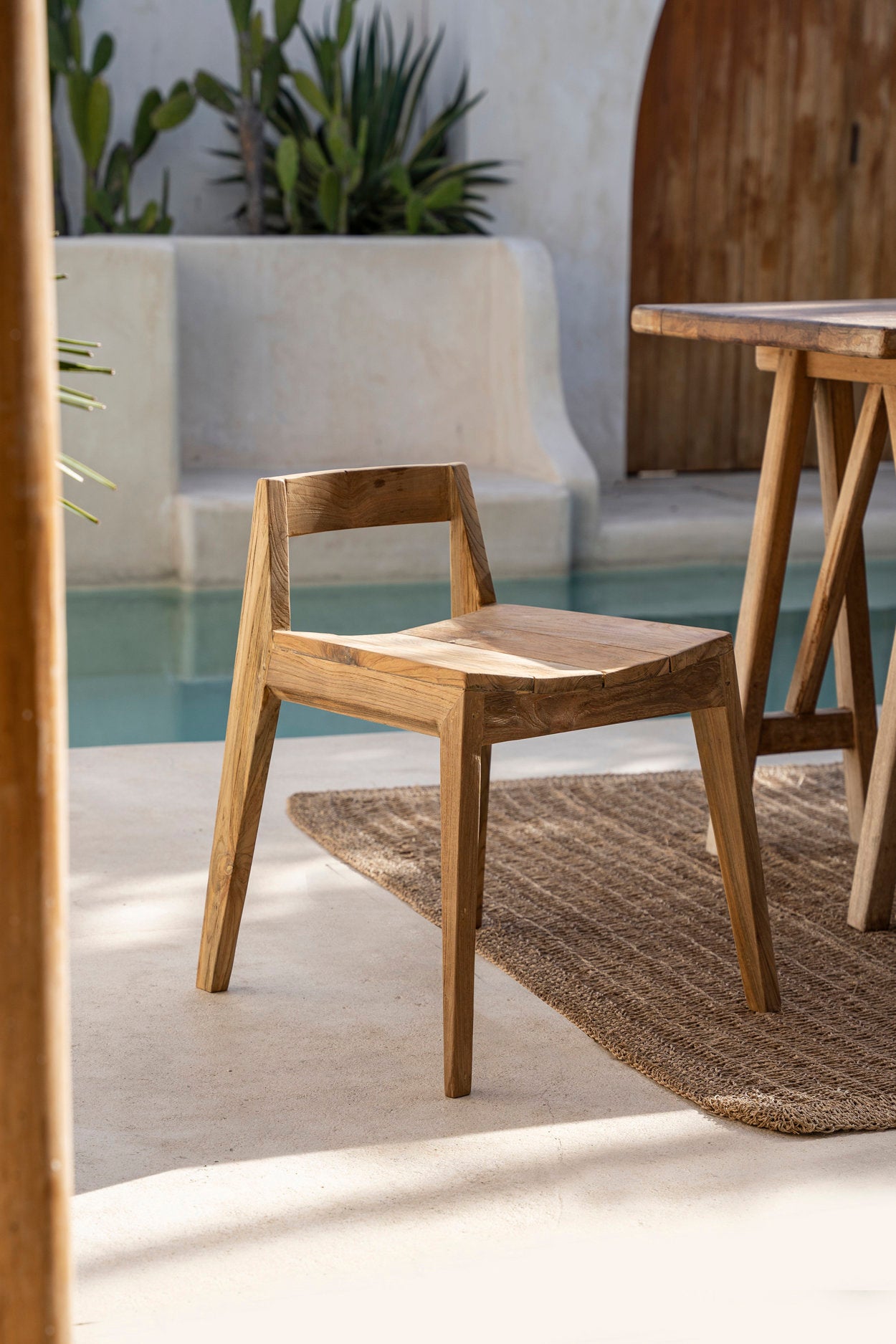 The Ydra Dining Chair - Natural - Outdoor - Image 2