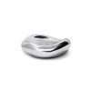 Gleam glass bowl, chrome