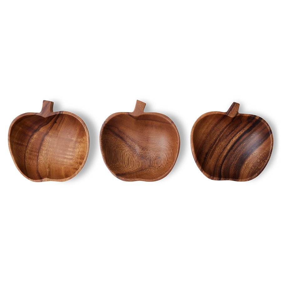 Acacia apple bowl M - Image 4