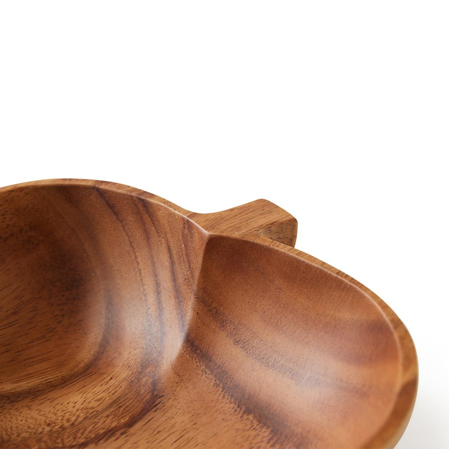 Acacia apple bowl L - Image 3