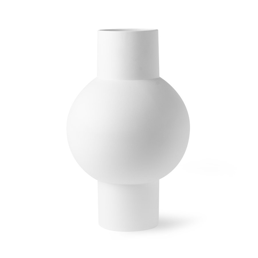 Matt white vase M