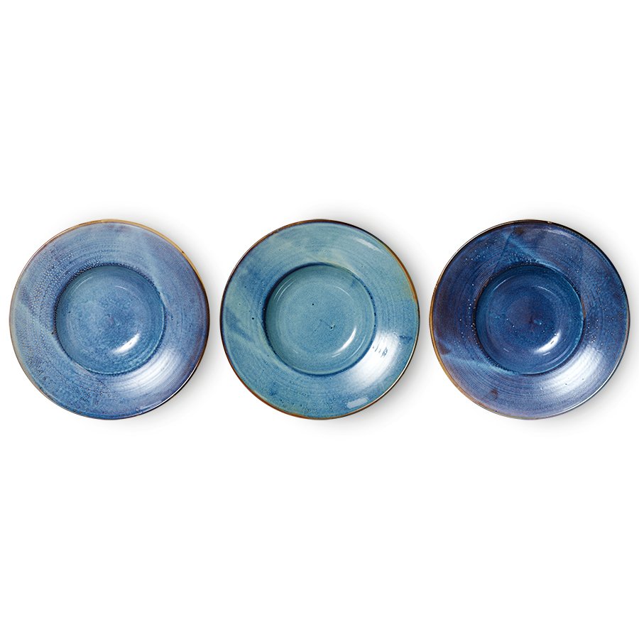 Chef ceramics: pasta plate rustic blue - Image 4