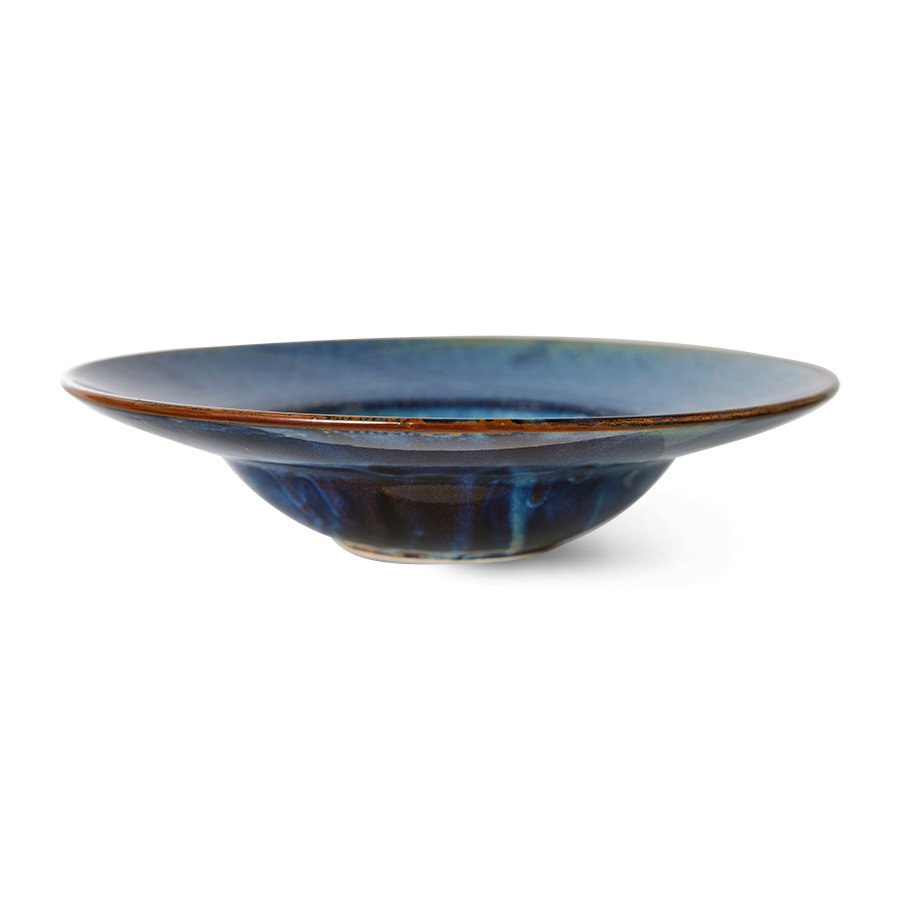Chef ceramics: pasta plate rustic blue