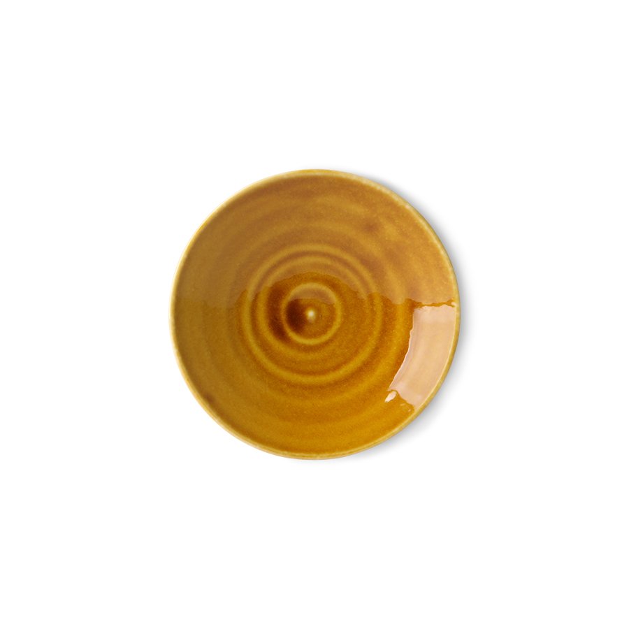 Kyoto ceramics: japanese small plate brown
