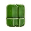 The emeralds: ceramic plate rectangular, green (set of 2)