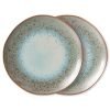 70s ceramics: dinner plates, mineral (set of 2)