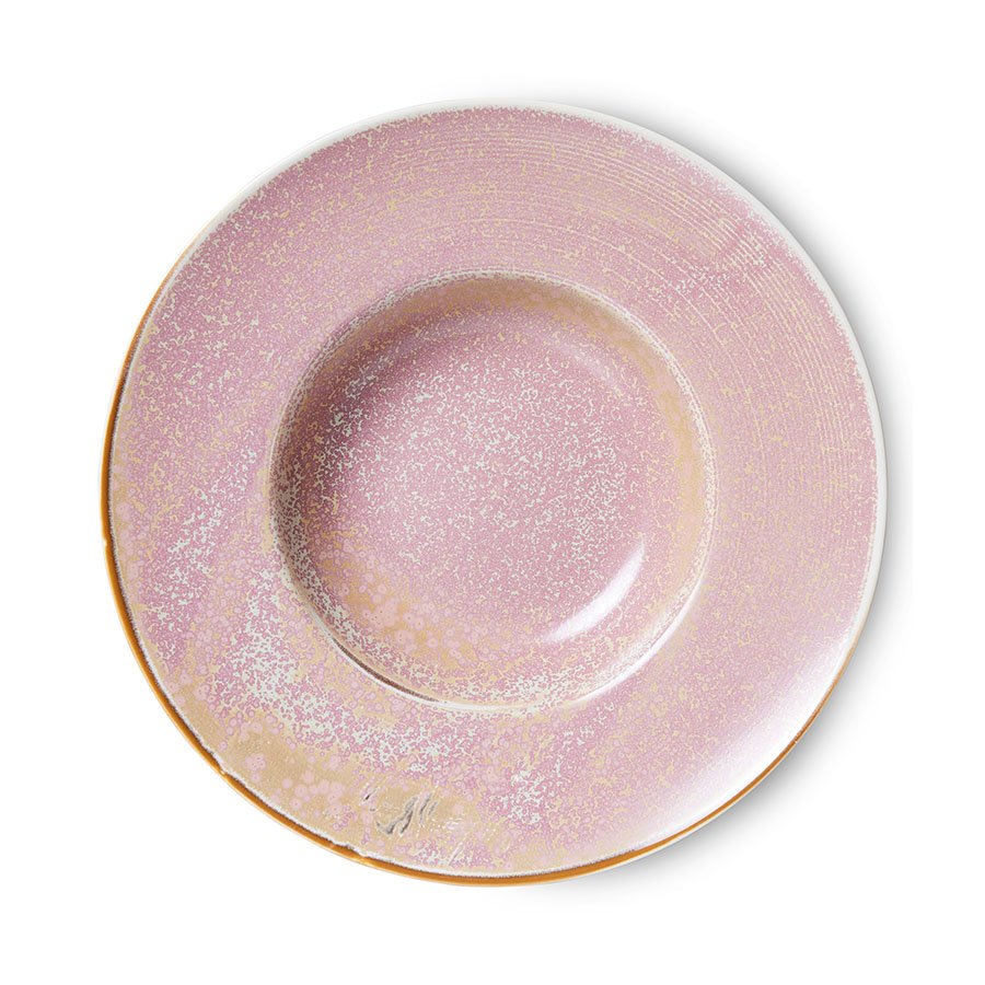 Chef ceramics: pasta plate, rustic pink