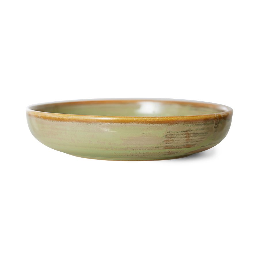 Chef ceramics: deep plate M, moss green