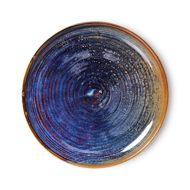 Chef ceramics: side plate, rustic blue