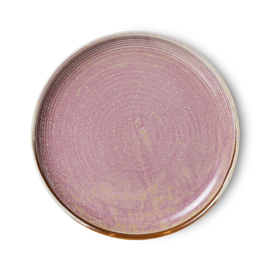 Chef ceramics: side plate, rustic pink